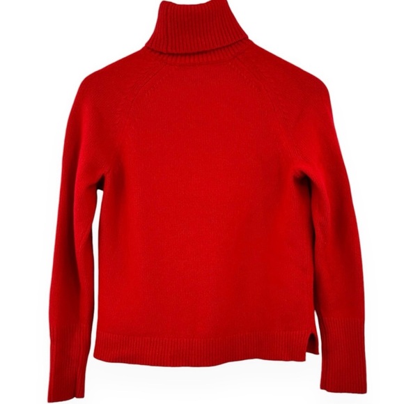 J.Crew Red Wool & Cashmere Turtleneck Pullover - Picture 2 of 5